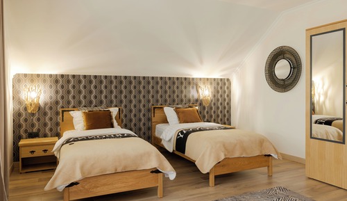 Habitación familiar con 2 camas individuales