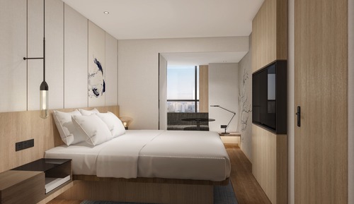 Habitación estándar, 1 cama de matrimonio grande, vistas a la ciudad
