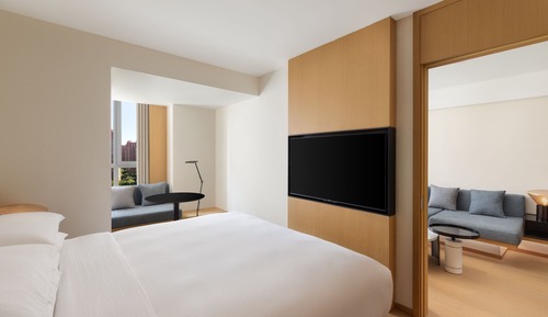 Suite ejecutiva, 1 cama de matrimonio grande, vistas a la ciudad