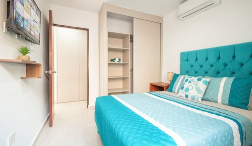 Apartamento superior, 1 cama de matrimonio con sofá cama, vistas a la piscina