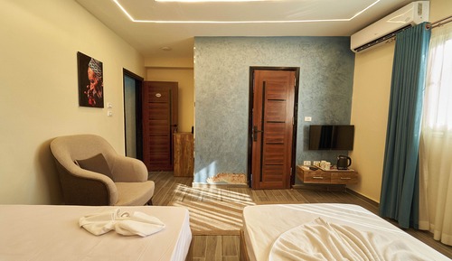 Two-Bedroom Apartment with Balcony and Terrace