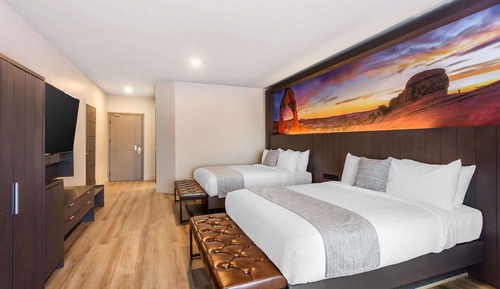 Habitación, 2 camas de matrimonio, accesible para personas con discapacidad, no fumadores