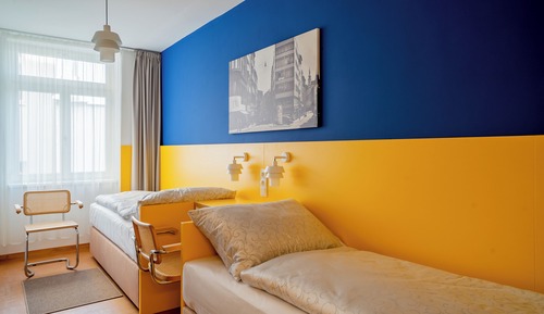 Habitación clásica, 2 camas individuales, vistas al patio