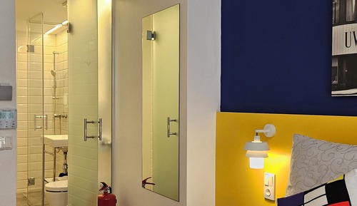 Habitación de diseño, 1 cama de matrimonio, vistas al patio