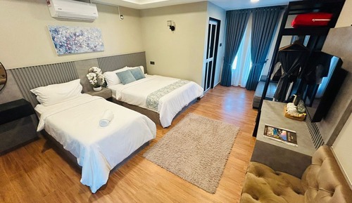 Habitación triple exclusiva, balcón, vistas al complejo turístico