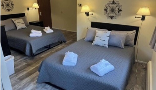 Habitación Confort, 2 camas de matrimonio, vistas a la montaña