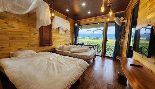 Habitación Deluxe con 1 cama doble o 2 individuales, varias camas, vistas al valle