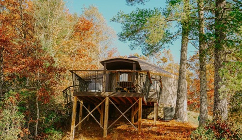 Tienda Premier, baño privado, vistas a la montaña