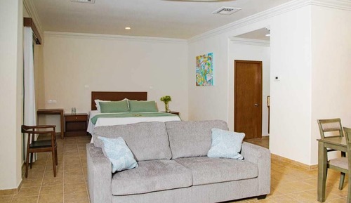 Suite estudio superior, 1 cama de matrimonio grande con sofá cama, vistas al mar