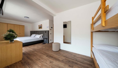 Habitación familiar, varias camas, no fumadores, vistas a la montaña (Shower Only)