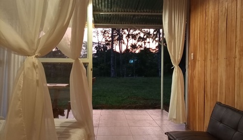 Cabaña de lujo, patio, vistas al complejo turístico