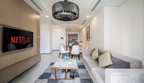 Suite presidencial, 3 habitaciones, Acceso al salón del club, vistas a la ciudad
