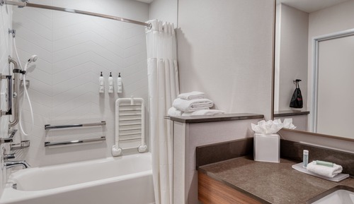 Habitación estándar, 2 camas de matrimonio (Mobility/Hearing Accessible, Tub)