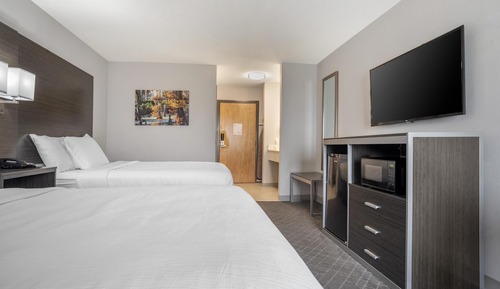 Habitación estándar, 2 camas de matrimonio, no fumadores, frigorífico y microondas