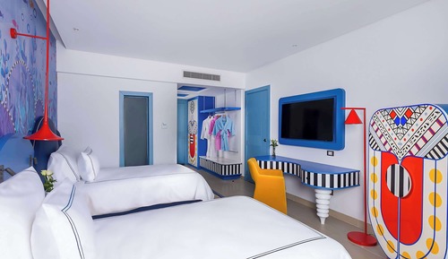Habitación superior, varias camas