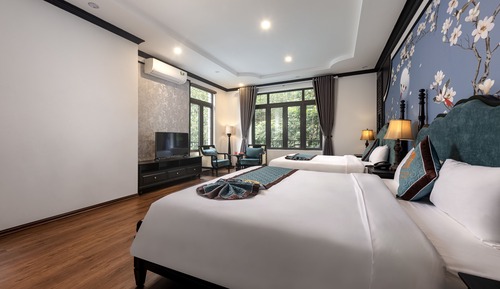 Habitación cuádruple de lujo, vistas a la montaña