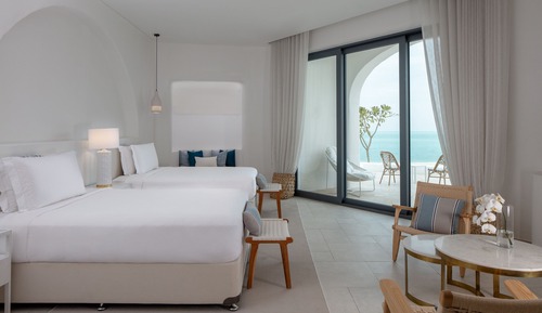 Habitación, vistas al mar (Oia)