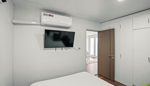 Casa de diseño, 2 habitaciones, cocina, vistas al jardín