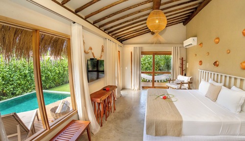 Bungalow estándar, 1 habitación, piscina privada, vistas al jardín