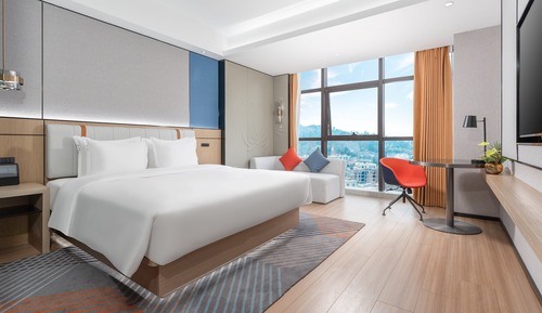 Habitación estándar, 1 cama de matrimonio grande, vistas a la montaña (High Floor)