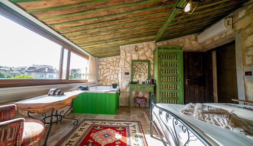 Habitación de lujo doble, 1 cama de matrimonio grande, vistas a la ciudad