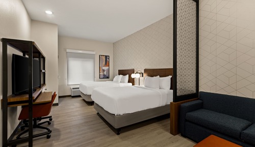 Habitación, 2 camas de matrimonio, no fumadores (Connecting Rooms)