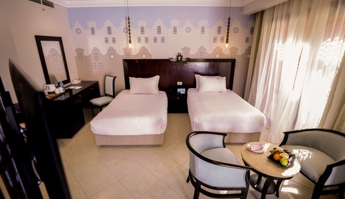 Habitación familiar, vistas al jardín
