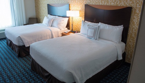 Habitación, 2 camas de matrimonio, no fumadores (Mobility/Hearing Access, Roll-In Shwr)