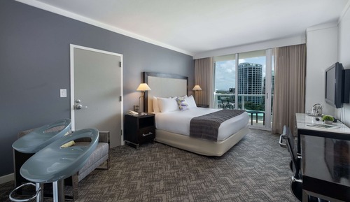 Habitación estándar, 1 cama de matrimonio grande, balcón, vistas a la ciudad