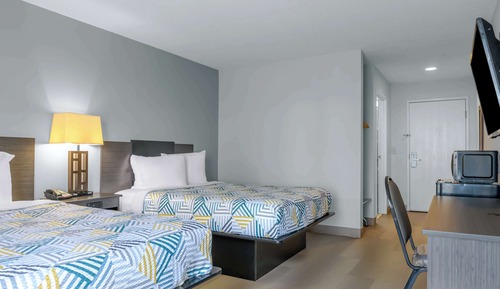 Habitación estándar, 2 camas de matrimonio, no fumadores, frigorífico y microondas