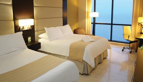 Habitación Premium, 2 camas de matrimonio, Acceso al salón del club, vistas al mar