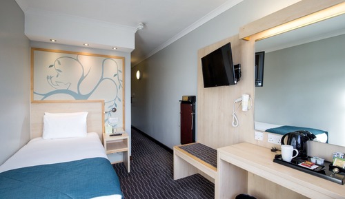 Habitación individual, vistas al jardín