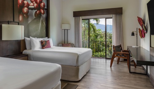 Habitación, 2 camas dobles, no fumadores, vistas a la montaña