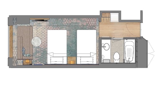 Habitación con 2 camas individuales, no fumadores (Setouchi Resort Floor, 11-15F)