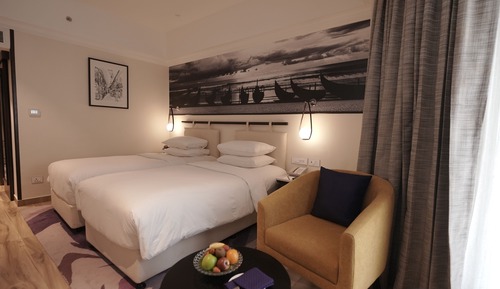 Habitación Deluxe con 2 camas individuales, vistas al puerto