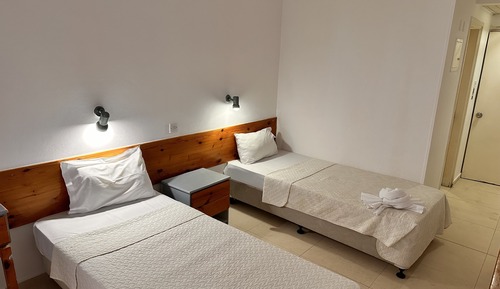 Habitación básica con 2 camas individuales