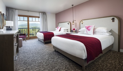 Habitación, 2 camas de matrimonio, balcón