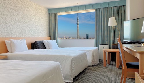 Habitación con 2 camas individuales, no fumadores (No Tower View, Sofa Bed)