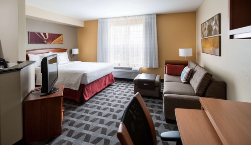 Habitación, 1 cama de matrimonio con sofá cama (Mobility/Hearing Roll in Shower)