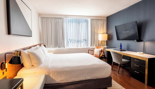 Estudio, 1 cama de matrimonio grande