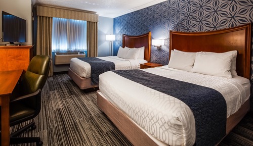 Habitación estándar, 2 camas de matrimonio, no fumadores, frigorífico