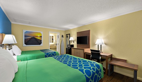 Habitación estándar, 2 camas de matrimonio, no fumadores, frigorífico y microondas