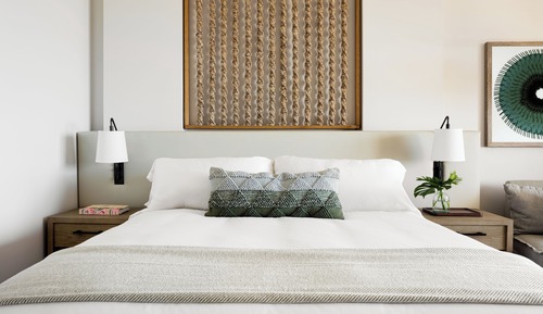 Habitación, 1 cama de matrimonio grande con sofá cama, vistas al jardín