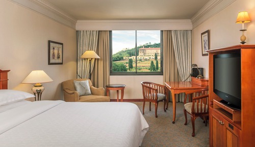 Habitación individual, 1 cama de matrimonio grande, vistas a la ciudad