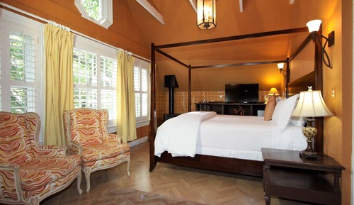 Habitación, 1 cama de matrimonio grande, chimenea