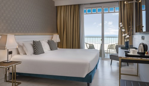 Habitación Confort, balcón, vistas al mar