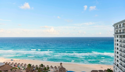 Habitación Premium, 2 camas dobles, balcón, vistas al mar