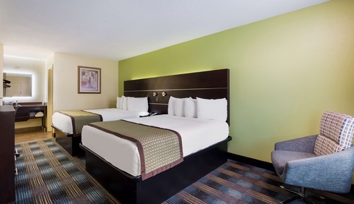 Habitación estándar, 2 camas de matrimonio, no fumadores, frigorífico y microondas