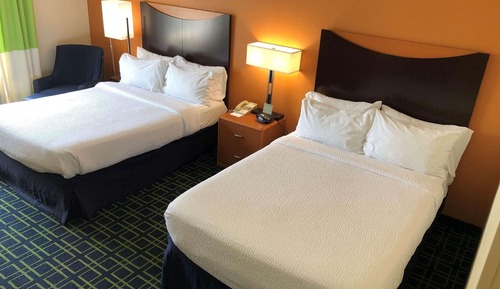 Habitación, 2 camas dobles, accesible para personas con discapacidad, no fumadores (Roll-in Shower)