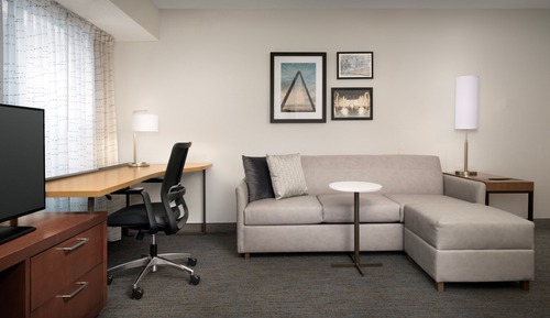 Estudio, 1 cama de matrimonio grande con sofá cama (Mobility/Hearing Accessible, Tub)